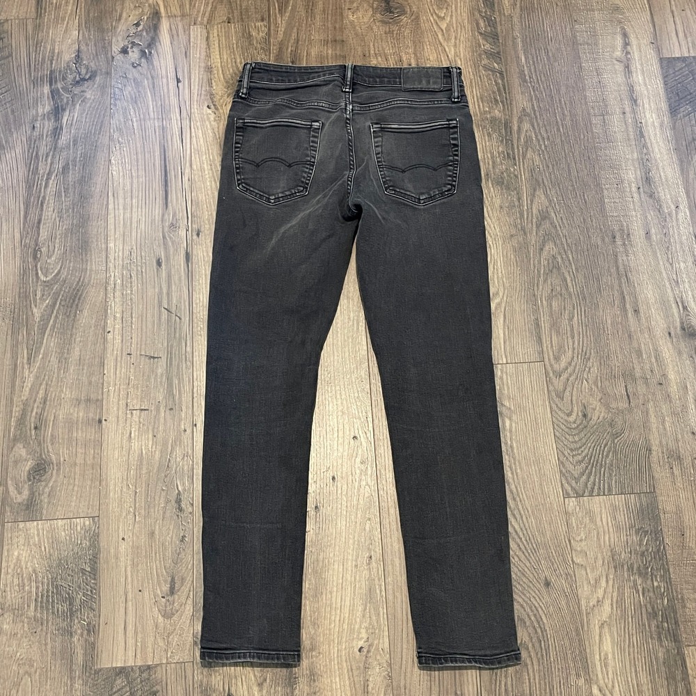 American Eagle Airflex+ Skinny Jeans Mens 29x30 Faded Black Denim Pants - Picture 4 of 11